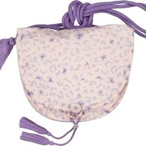 NEW LOUIS LOUISE girl's brigitte veil leopard bag in mauve
